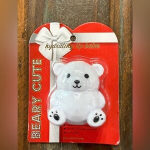 Ⓜ️Teddy Bear Hydrating Vanilla Scented Lip Balm NIP